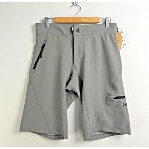 IXS Carve Evo SHORTS Mens Small‎ Gray Biking MTB Mountain Stretch NEW